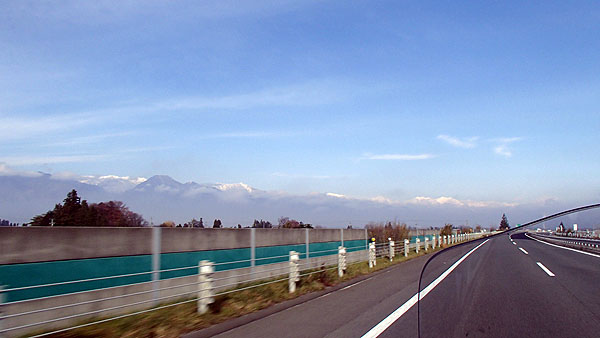 北アルプスの山々